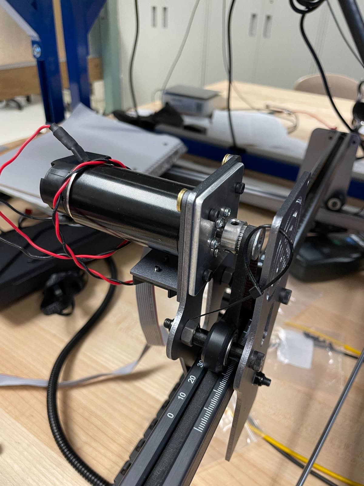 Motor and belt drive