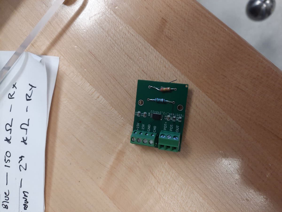 Potentiometer amplifier PCB