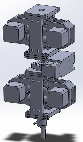 CAD of the full feed system