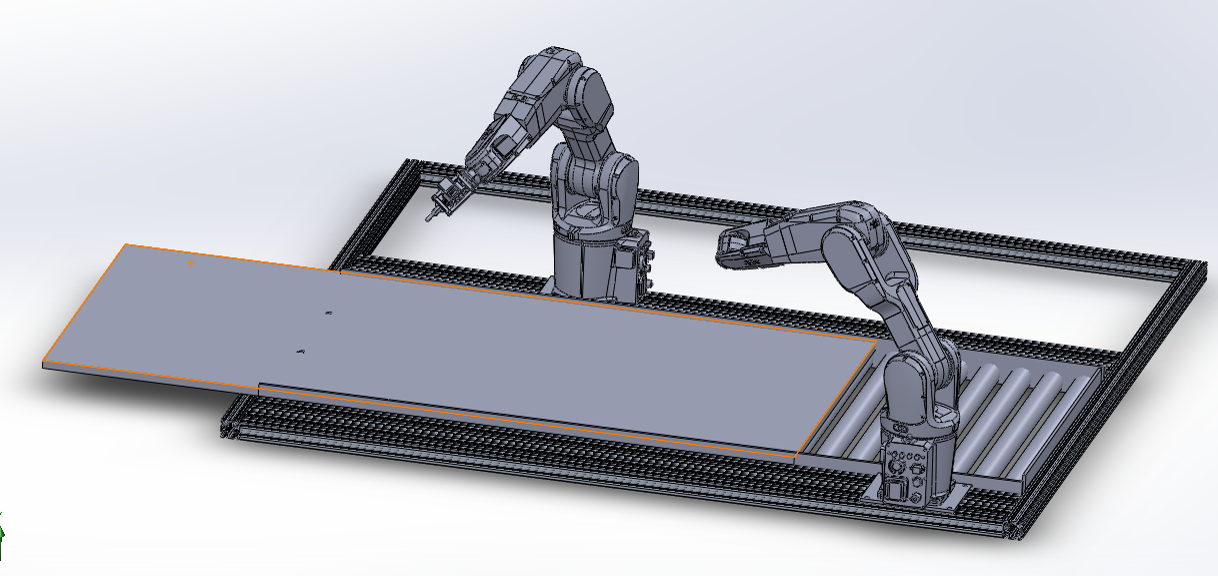 CAD render of the V2 dual-arm concept